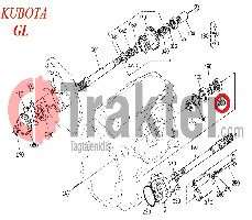 GUARNIZIONE PTO ORIGINAL KUBOTA 37150-25360