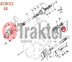 GUARNIZIONE PTO ORIGINAL KUBOTA 37150-25360