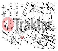 GUARNIZIONE RULLO PER TRATTORE CINGOLATO ORIGINAL KUBOTA 52500-21560