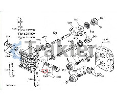 SELLO DE CAJA DE CAMBIOS BOMBA CONVERTIDOR DE PAR ORIGINAL KUBOTA 6A110-35140
