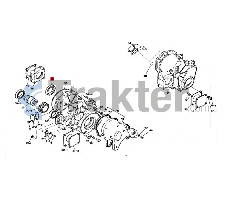ΤΣΙΜΟΥΧΑ ΣΤΡΟΦΑΛΟΥ ΕΜΠΡΟΣ ORIGINAL ISEKI 6509-625-079-00 5680-962-507-90
