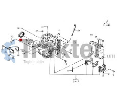 SEAL CRANKSHAFT REAR ORIGINAL ISEKI 6209-625-001-00