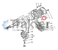 SELLO DEL CIGÜEÑAL PARA LA RUEDA TRASERA KUBOTA ORIGINAL 09560-00004 09560-00006