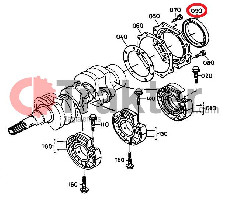 SEAL CRANKSHAFT BACK ORIGINAL KUBOTA 19215-99160