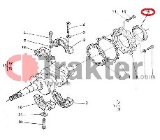 KURBELWELLENDICHTRING HINTEN ORIGINAL KUBOTA 09560-00007