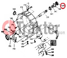 WELLENDICHTRING ANTRIEBSWELLE GEHÄUSE 09500-25478 OEM