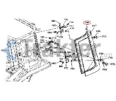 Traktorscheiben HINTEN FILET LINKS ORIGINAL KUBOTA T0270-61916 T0270-61910