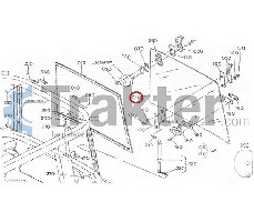 VETRO CABINA POSTERIORE ORIGINAL KUBOTA t1415-71010 td170-71020