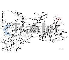 Traktorscheiben LINKS HINTEN SEITLICH ORIGINAL KUBOTA t0290-70530 t0290-70532