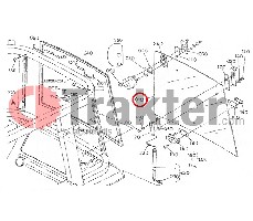 VETRO CABINA POSTERIORE ORIGINAL KUBOTA t0290-71010 t0290-71013