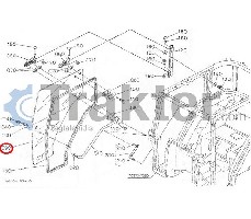 VETRO CABINA PORTA DESTRA ORIGINAL KUBOTA t0230-70670