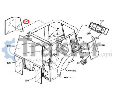 Traktorscheiben HINTEN RECHTS ORIGINAL KUBOTA t0270-70540