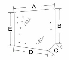 VETRO CABINA POSTERIORE ORIGINAL KUBOTA 3c591-70550 3c581-70553