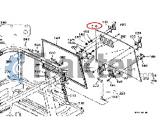 CABINA CRISTAL POSETRIOR KUBOTA ORIGINAL t1275-71010