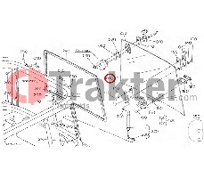 VETRO CABINA POSTERIORE ORIGINAL KUBOTA t0270-71010 t1065-71010