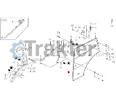 CAB GLASS DOOR LEFT ORIGINAL ISEKI 1731-730-001-10