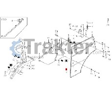 VETRO CABINA PORTA SINISTRA ORIGINAL ISEKI 1731-730-001-10
