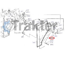 CABINA CRISTAL IZQUIERDO KUBOTA ORIGINAL t0290-70770 t0290-70773