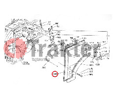 Kabine Glastür LINKS ORIGINAL KUBOTA t1065-70770
