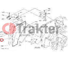 CAB GLASS DOOR RIGHT ORIGINAL KUBOTA t0270-70670