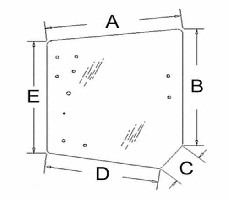 VETRO CABINA POSTERIORE ORIGINAL KUBOTA 3c591-70550 3c581-70553