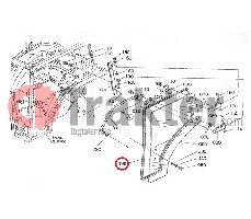 VETRO CABINA PORTA SINISTRA ORIGINAL KUBOTA t1065-70770