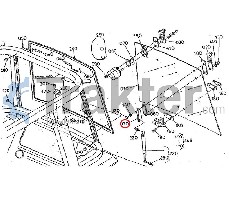 VETRO CABINA STAFFA CILINDRO ORIGINAL KUBOTA T0270-61830