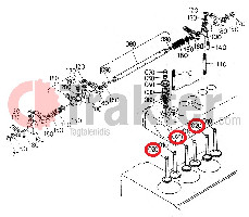VÁLVULA DE ESCAPE KUBOTA ORIGINAL 15901-13120 15393-13120