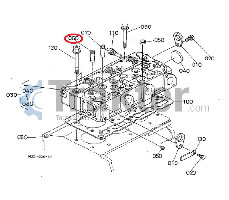 EINLASSVENTILFÜHRUNG ORIGINAL KUBOTA 16261-13540 16241-13540