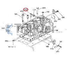 AUSLASSVENTILFÜHRUNG ORIGINAL KUBOTA 16261-13560 16241-13560 1g777-13560