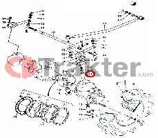 KÖNIGSZAPFEN BOLZEN OBEN ORIGINAL KUBOTA 66591-56610 66591-56611
