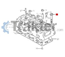 BULLONE TESTA CILINDRO ORIGINAL ISEKI 6209-000-010-00