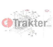 CABEZA CILÍNDRICA PARA PERNO KUBOTA ORIGINAL 16241-03450