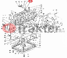 BOLT CYLINDER HEAD WASHER PLAIN ORIGINAL KUBOTA 15221-03540 15221-03541