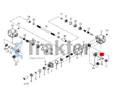 RASENMÄHER DIFFERENTIAL SPLINE KUPPLUNG ORIGINAL ISEKI 8663-202-059-00