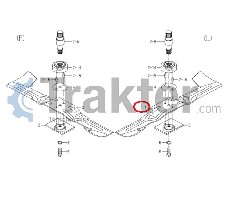 FALCIATORE LAMA SINISTRA 60X716 ORIGINAL ISEKI 8665-306-001-10 8665-306-021-00