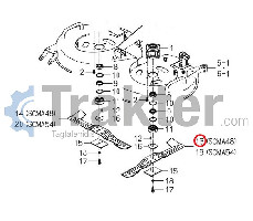 LAWNMOWER KNIFE ORIGINAL ISEKI 8663-306-001-10 8663-306-021-00