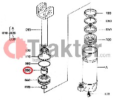 BUSSOLA MANICOTTO IDRAULICO ORIGINAL KUBOTA t1060-34750