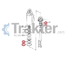 SERVOLENKGETRIEBE HYDRAULIK WELLENDICHTRING HUBARM, ABSTREIFER, O-RING & ABSTANDSHALTER SATZ
