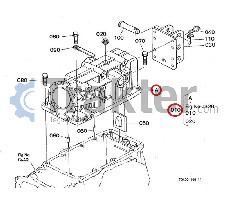 TAPA HIDRÁULICA KUBOTA ORIGINAL t2050-99400 t2050-99402