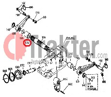 IMPIANTO IDRAULICO BUSSOLA DESTRA (38X43-42) ORIGINAL KUBOTA 33251-58250