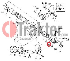 IMPIANTO IDRAULICO BUSSOLA PLASTICA SINISTRA ORIGINAL KUBOTA 34150-37481 34150-37480