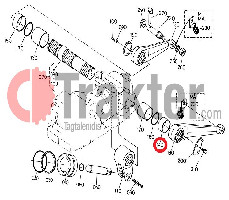 IMPIANTO IDRAULICO BUSSOLA PLASTICA SINISTRA ORIGINAL KUBOTA 34150-37481 34150-37480