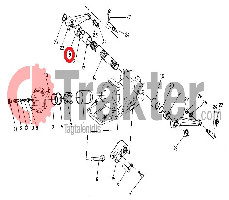 IMPIANTO IDRAULICO ANELLO PLASTICO DESTRO (40X44-12) ORIGINAL KUBOTA 34150-37490