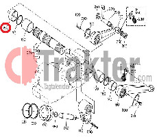HYDRAULIC BUSH RING RIGHT PLASTIC ORIGINAL KUBOTA 37300-37490 37300-37491