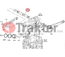 HYDRAULIK-HUBARM WELLE ORIGINAL KUBOTA 6c120-36580