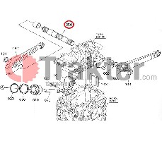 IMPIANTO IDRAULICO BRACCIO DI SOLLEVAMENTO ORIGINAL KUBOTA 6c120-36580
