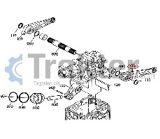 BRACCIO DI SOLLEVAMENTO IDRAULICO SINISTR ORIGINAL KUBOTA 6A700-36510