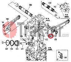 BRACCIO DI SOLLEVAMENTO IDRAULICO SINISTRO ORIGINAL KUBOTA 6a320-36510