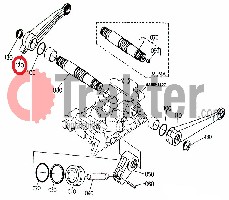 BRACCIO DI SOLLEVAMENTO IDRAULICO DESTRO ORIGINAL KUBOTA 6C040-36524 6C040-36520